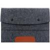 Lykoko Borsa protettiva in feltro per computer portatile, leggera, sottile, da lavoro, compatibile con Apple MacBook da 15, 15,4, 15,4, 15,6, Asus Dell, HP, Samsung, Microsoft Notebook (grigio scuro, 15