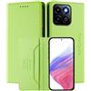 MOJIA Custodia per Honor 200 Smart, Resistente a Cadute e Graffi, Alta qualità PU Pelle Stile Portafoglio Cover Folio con Chiusura Magnetica. Light Green