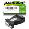 pzsmocn Adattatore Seriale da RS232 a RS485,Convertitore Bidirezionale Passivo,Alimentazione Porta,Protezione da Sovratensione 600W e Protezione Elettrostatica 15KV,for con lo standard RS-232C RS485.