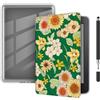 Akacy Custodia trasparente e morbida con motivo dipinto per Kindle Paperwhite da 6 pollici di 10a generazione 2018, sottile, morbida e flessibile in silicone TPU, copertura posteriore con angoli