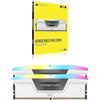 CORSAIR VENGEANCE RGB DDR5 RAM 32GB (2x16GB) Fino a 6000MHz CL40 Intel XMP Compatibile iCUE Memoria per Computer - Bianco (CMH32GX5M2B6000C40W)