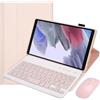TSATAULE Custodia con Tastiera per Samsung Galaxy Tab A7 Lite 8.7 Pollici 2021 SM-T220/T225/T227, Tastiera Bluetooth Staccabile, Portapenne, Mouse per Tablet,Rosa