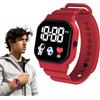 Generic Orologio sportivo digitale - Schermo illuminato medio, silicone, resistente all'acqua per il gioco all'aperto e l'uso della scuola quotidiana