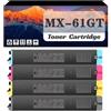 PUCIO MX-61GT-MA MX-61GT-BA MX-61GT-YA MX-61GT-CA MX-61GT MX61GT Toner Ad Alta capacità Cartuccia Compatibile per Sharp MX-2651 MX-3051 MX-3061 MX-3071 MX-3551 MX-3561 Pin 4color