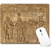 TSSOHU WMJMP2327 - Tappetino per mouse con stampa di murales e geroglifici sull'antico tempio dell'Egitto, base in gomma antiscivolo, tappetino per mouse da gioco per computer, laptop, ufficio, 240 mm