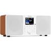 Audizio Genua DAB Radio con Bluetooth - Stereo DAB Plus Radio con telecomando, 60 slot di memoria, Auto Scan, Line-Out, USB, ideale per casa e in viaggio, facile da usare, bianco