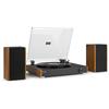 Audizio RP335 - Giradischi in stile retrò con altoparlanti stereo da 40 W, sistema stereo Bluetooth, conversione MP3 USB, piedini ammortizzanti, design vintage