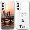 Yoedge Cover Personalizzata Custodia per Samsung Galaxy A34 5G 6,5 Personalizzato con Foto Testi Disegni Personalizza Custodia Immagine, Antiurto Trasparente Personalizzabili Case per Samsung A34 5G