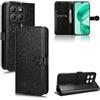 RonRun per Honor X8b Cover a libro Flip Wallet Custodia in Pelle con Slot per Schede Custodia in Pelle Magnetica Cover per Honor X8b - Nero