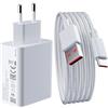 Audiosystem Carica Batterie Rapido per Xiaomi 33W per Redmi Note 15/15 Pro / 15 Pro 5G / Redmi 15C / Redmi Note 15 Pro Plus/Redmi 15/15 5G Con Cavo USB Type C Sostituisce Originale MDY-11-EZ Bianco