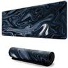Hixingo Fluido Colorato Tappetino Mouse XXL/XL/L, Gaming con Base Antiscivolo e Bordi Cuciti, per Ufficio e Casa (800x300x3mm, Nero)