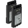 vhbw 2x batteria compatibile con Yaesu FT-2DR, FT-1DR, VX-8R, FT-5D, FT-8DR, FT-3D, VX-8GR, VX-8DR radio (2000mAh, 7,4V, Li-Ion)