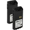 vhbw 2x batteria sostituisce Motorola PMNN4511A, PMNN4440, PMNN4502A, PMNN4440AR per radio (1600mAh, 7,4V, Li-Ion)