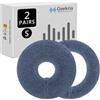 Geekria 2 paia copri auricolari in maglia - Certificazione sicurezza prodotto - Lavabili ed elastiche - Protezioni igieniche per cuffie on-ear, inserti anti-sudore palestra/meeting (Taglia S