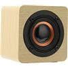 Septpenta Mini Altoparlante Bluetooth, Cabinet a Risonanza di Legno Rilascio Suono Puro, Batteria a Lunga Durata, Smartphone Compatibili, Laptop, Altoparlante Wireless Retrò Portatile per Feste, Viaggi(Giallo)