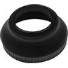 vhbw Paraluce per 37 mm obiettivo, grandangolo nero, gomma, rotondo, 6 cm