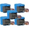 vhbw 5x batteria sostituisce GE Fanuc BR2/3AGCT4A, BR-2/3AGCT4A, CL 25A, PLC 18-T, Robotics 18-T per controlli industriali (2400mAh, 6V, Li-MnO2)