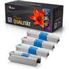 123Color 4 cartucce toner compatibili con Oki C 301 DN C 321 DN MC 332 DN MC 340 Series MC 342 DN MC 342 DNW 44973536 44973535 44973534 44973533 Nero Blu Rosso Giallo BK C M Y - Office Line Serie
