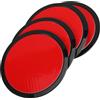 MUSISALY Car Phone Holder Supporto per Telefono Ventosa, Supporto Adesivo per Ventosa Auto in PC Nero, 4 Pezzi, Fissaggio Stabile