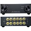 SOLUPEAK ST42 4-way analog audio switch sorgente segnale ingresso switcher splitter box (4 in 2 OUT)