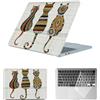 HLAAJJX Case Cover per Macbook Pro 16 pollici M1 M2 M3 M4 Max (2021-2024) A2485 A2780 A2991 A3186 A3403,Custodia Rigido Protettivo & Cover Tastiera per Macbook Pro 16,Gatti Carini