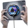 ACEDAYS Dispositivo di raffreddamento magnetico per iPad, Surface Pro, Samsung Tab, compatibile con Steam Deck, radiatore universale con display della temperatura per giochi mobili, Tiktok Live