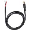 QUARKZMAN Cavo Alimentazione DC Connettore Pigtail, Spinotto Maschio 5.5mm x 2.5mm A Filo Scoperto 100cm Per PC Laptop Giocattoli Cellulari Dispositivi Elettronici