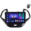 YDLXYWL Android 14 Autoradio per Ford FIGO KA 2015 2016 2017 2018 2019 2020 2 DIN Stereo Car Tablet Pollici Schermo MP5 Lettore Multimediale Receiver GPS con FM SWC QLED 4G Carplay Auto (M100CP 4core 1+32G)
