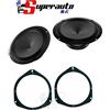 Superauto hi-fi Audison AP 6.5 coppia di woofer 165mm, potenza RMS 70W a 4 Ohm set adattatori altoparlanti per FIAT Punto Evo e Punto 199 dal 2005