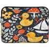 Mnsruu Funny Duck with Mushroom Laptop Sleeve Bag 13-14 Pollici Notebook Borsa di Protezione Borsa per Computer Portatile