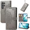 Fertuo Cover per Oukitel C61 / C61 Pro, Custodia Portafoglio a Libro in Pelle Flip Case con Porta Carte, Chiusura Magnetica e Stand [Disegni di Mandala] Interno Silicone Sottile Antiurto, Grigio