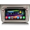Erisin 8-Core 4GB RAM + 64GB ROM Android 14 Autoradio Navigatore GPS con Schermo di Tocco e Lettore DVD per Alfa Romeo Mito Supporto 7 Pollici Supporta BT Integrato CarPlay Android Auto DSP DAB+ WiFi