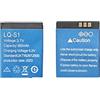 Nyctophos LQ S1 Batteria per Smart watch, LQ-S1 3.7 v 380 mAh Batteria(2 PCS)