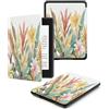 ALTCIRNMD Custodia per Kindle Oasis (9a e 10a generazione,versione 2017/2019) Custodia in pelle PU per Kindle Oasis custodia,Foglie Verdi E Fiori