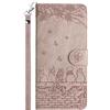 FALUWONRU Custodia per Xiaomi Redmi 12 5G Cover Portafoglio Protettiva Libro Cover Flip Caso Phone Magnetica Custodie in Con Slot per Schede e Magnetica Supporto,Gatti PU Pelle Custodia,Rosa