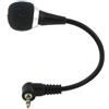 Skque - Mini microfono flessibile per PC, PC portatile e Skype, 3,5 mm, lunghezza 17 cm