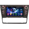 Erisin 8-Core Android 14 4GB+64GB Autoradio per BMW Serie 3 E90 E91 E92 E93 M3 7 IPS Schermo tattile Supporto GPS Navigatore Senza fili CarPlay Android Auto WiFi 4G DAB+DSP Bluetooth 5.0 OBD2 CanbusV