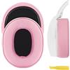 Geekria NOVA - Cuscinetti auricolari di ricambio per cuffie Skullcandy Crusher Wireless, Crusher EVO, Crusher ANC, Hesh3, HeshEVO, HeshANC, Venue ANC, parti di riparazione (rosa)