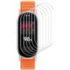 GIOPUEY Pellicola Protettiva per Xiaomi Smart Band 10, [6 Pezzi] Flessibile TPU Schermo Protezione Pellicola [Extra-Sottile] [Anti-graffio] - Trasparente