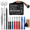 CELLONIC 1x Batteria per Navigatore GPS Compatibile con TomTom Go Live 2050 World, GO Live 1005 Europe, GO 1005, 4CQ02 - (1000mAh, 3.7V) + Set di strumento