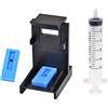 AQree 3 in 1 cartuccia di inchiostro clip + 2 cuscinetti in gomma + kit di strumenti per siringa per HP DeskJet 2710 2720 Plus 4110 4120 4130 Envy 6010 6020 6030 6420 6430