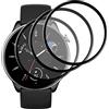 GIOPUEY [3 Pezzi Pellicola Protettiva per Amazfit GTR Mini, [Piena Copertura] Materiale omposito Protezione Pellicola [Anti-graffio] - Trasparente