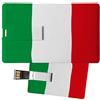 My Custom Style Pen Drive USB 8,3x5,2x0,03cm#Bandiera Italia#16Gb