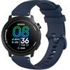 GIOPUEY 22mm Cinturini Compatibile con COROS Pace PRO/Pace 3/Apex PRO/2 Pro/46MM, Morbido Silicone Cinturino [Resistente all'Usura] [Traspirante] - Dark Blue