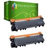 Printing Pleasure 2 Toner Compatibili per Brother HL-L2300D, L2320D, L2340DW, L2360DN, L2360DW, L2365DW, L2380DW, DCP-L2500D, L2520DW, L2540DN, L2560DW, MFC-L2700DW, L2720DW, L2740DW | TN2320 TN2310, Colore: Nero