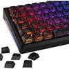 YMDK Black Contour Line V3 Keycaps Set completo di 131 tasti Sidelit Cool Custom Keycap Profilo Cherry PBT Dye Sottochiave per tastiera meccanica MX