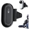 Generico Supporto per fotocamera da casco per Insta360 GO 3/GO 3S Action Camera Prospettiva in prima persona Supporto fisso per casco da moto Montaggio laterale