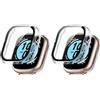QINOUK Custodia Rigida per Honor Watch 4 con Vetro Temperato, [2-Pack] Custodia Protettiva Antigraffio Case Compatibile con Honor Watch 4-Trasparente