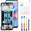 LADYSON Schermo LCD per Oppo A78 4G CPH2565 Display LCD Touchscreen Digitizer Interno per Oppo A78 4G Kit di Riparazione con Strumenti (Nero)