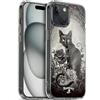 Head Case Designs Licenza Ufficiale Alchemy Gothic Paracelsus Gatti Custodia in Gel [Protezione di Grado Militare] Compatibile con Apple iPhone 15 E Compatibile con MagSafe
